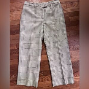 Willi Smith Women’s Wool Plaid Houndstooth Pants - Size 14
